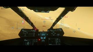 Chasing a player bounty in an URSA... Star Citizen