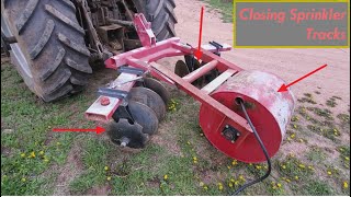 Closing Sprinkler Tracks in the Alfalfa Field