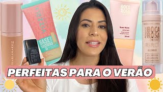 TOP 5 MELHORES BASES DE MAQUIAGEM MATTE - Perfeitas p/ o VERÃO [Pele Mista e Oleosa] | Make com Lari