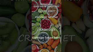 perbedaan good diet dan crash diet #diet #health #short #shorts #viral