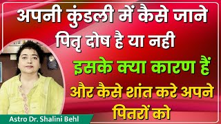 अपनी कुंडली में कैसे जाने पितृ दोष है या नही | इसके क्या कारण हैं | और कैसे शांत करे अपने पितरों को