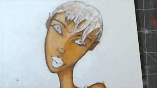 Mixed Media Monday - Art Journal - Sprite Part 2 - Speed Paint