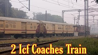 2 ICF Coaches Train | 2 Coaches Train | Indian Railways | Train Video | Railfans