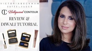 VICTORIA BEKHAM x ESTEE LAUDER + CT CONTOUR | Review & Diwali Makeup Tutorial | JASMINA PURI