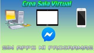 Crea sala virtual con messenger facebook compartiendo codigo, sin apps, ni programas.