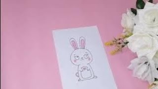 A cute bunny easy drawing || How to Draw a Bunny Easy🐰🐇spring