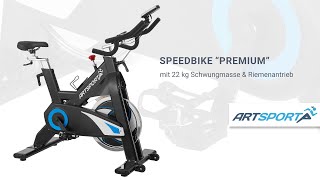 Speedbike Premium mit 22 kg Schwungmasse & Riemenantrieb ARTSPORT