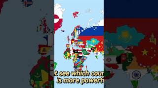 The most powerful country in the world #map #geography #nutshell #countryballs #entertainment