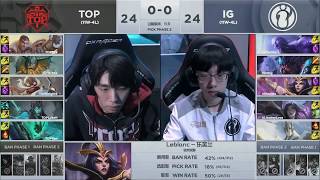 TOP Knight9 Corki VS IG TheShy Ryze Game 1 Highlights   2019 LPL Spring Semifinals