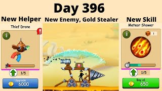 The Catapult 2 Day 396 New Enemy, New Spell Meteor shower and New Helper The Thief Drone