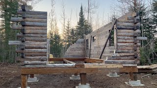 Moving and Rebuilding Our Off Grid Log Cabin | Part 2