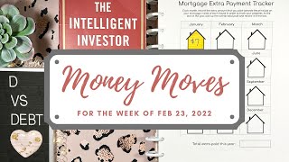 My money moves: how much did I put towards debt, retirement, investing, & sinking funds this week?