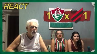 FAMÍLIA TRICOLOR REAGE A 1 ATHLETICO PR X 1 FLUMINENSE - CAMPEONATO BRASILEIRO 2024