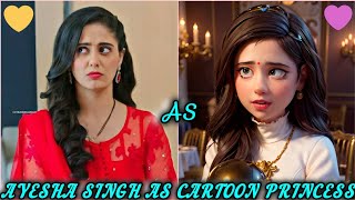 Ayesha Singh As Cartoon Princess Part 2 💚💙