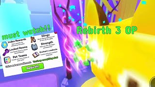 I UNLOCKED rebirth 3 in ROBLOX PET SIM 99 and it’s OP!!! Must watch!!!