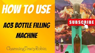 How To Use The A03 Manual Bottle Filling Machine