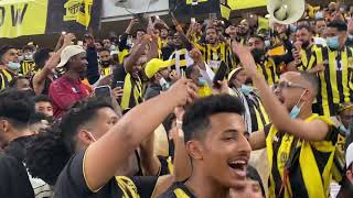 طرب وتفاعل جمهور الاتحاد اخر الدقايق امام الفيحاء