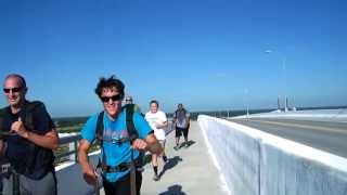 Chesapeake Fire Department fitness training at the Jordan Bridge