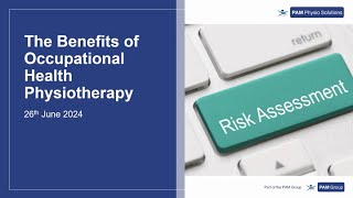 The Benefits of OH Physiotherapy Webinar