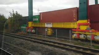 Freight trains and locos at Southampton Freightliner terminal on 21/08/2023