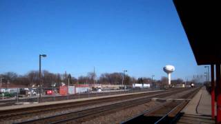 Outbound Metra Through Congress Park,Illinois