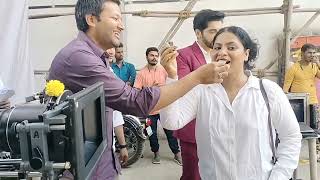 BTS| Seema Aazmi ( Suhasini) Happy Birthday Cake Cutting on set# Sasu maa ne meri kadar na Jani#❤️❤️