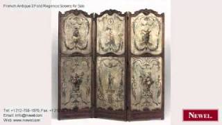 French Antique 3 Fold Regence Screens for Sale