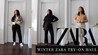 WINTER ZARA HAUL 2023 (TRY-ON HAUL) | Nathalee Pauline