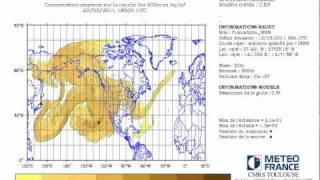 Evoluzione della nube radioattiva giapponese in Europa