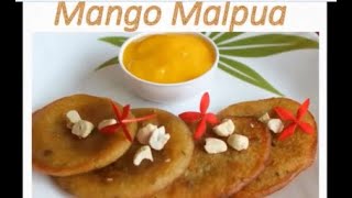 #Lockdown recipes/Mango Malpua recipe/ बिना चाशनी के हलवाई जैसे मालपूए बनाए घर पर आसानी से/Malpua