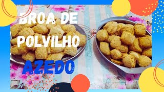 Broa de polvilho AZEDO(sem GLUTEM e LACTOSE).Eu fiz e ficou macia e sem esfarelar. Saúde para todos.