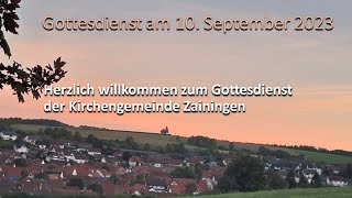 Gottesdienst am 10. September 2023