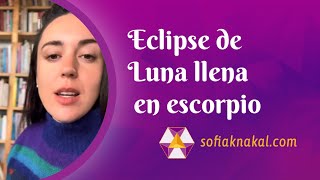 Eclipse de Luna llena en escorpio