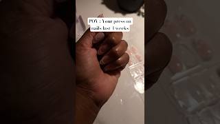 How to make your press on nail last longer? Press on nails 4 weeks #75dayschallange #contentcreato