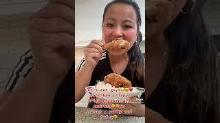 EATING CRISPY FRIED CHICKEN/ MUKBANG/ Andresa Norway Vlog