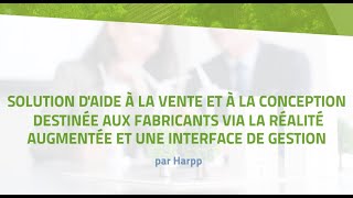 Solution d'aide à la vente et à la conception via la réalité augmentée et une interface de gestion.