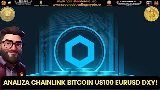 Analiză Chainlink Btc Eurusd DXY Us100! Zi minunată🙏🤗