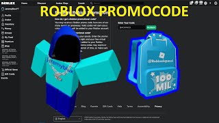 Roblox new promocode!