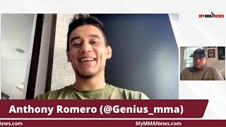 Anthony Romero has a message for Dana White following DWCS contract snub