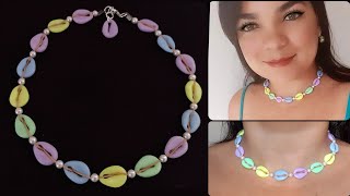 Choker (colar curto) com búzios e pérolas @acs27567 @nilcienemaciel2188