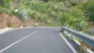 Driving on La Gomera in Las Canarias