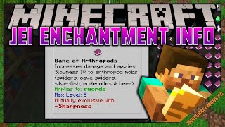 JEI Enchantment Info Mod 1.16.4 - Minecraft Mods for PC