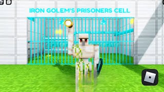 Iron Golems Prison Run Obby (Roblox) Full Gameplay (Android)