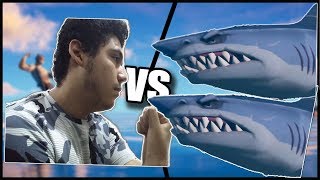 ¡¡ME ENFRENTO A 2 TIBURONES EN FORTNITE!!