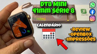 DT8 MINI 41mm Série 8: Ótimo Para Braços Fino😍| Review | Openbox | Impressões Veja👇🏻