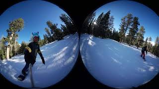 Aaron and Ray snowboarding at Lee Canyon 3/3/2019