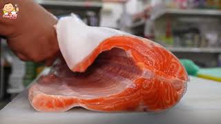 Skill to Cut a Whole Salmon Cutting Salmon Into Cutlets Lian Come Distribution Malaysia