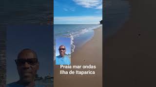 Praia ondas mar em Ilha de Itaparica #Praia