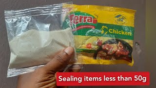 Sealing items that are less than 50g