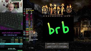 Diablo 2 LOD HC Hell Speedrun - WR ATTEMPTS - Amazon - Episode 148